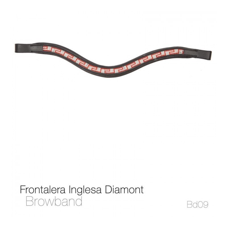 FRONTALERA INGLESA DIAMONT BB09 NEGRO