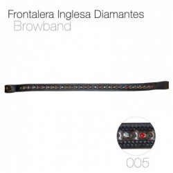 FRONTALERA INGLESA DIAMANTES 005 NEGRO