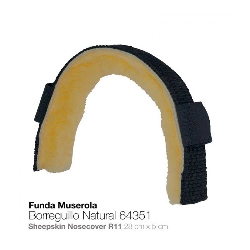 FUNDA PARA MUSEROLA BORREGUILLO NATURAL 64351