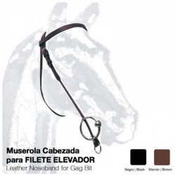 MUSEROLA CABEZADA FILETE ELEVADOR