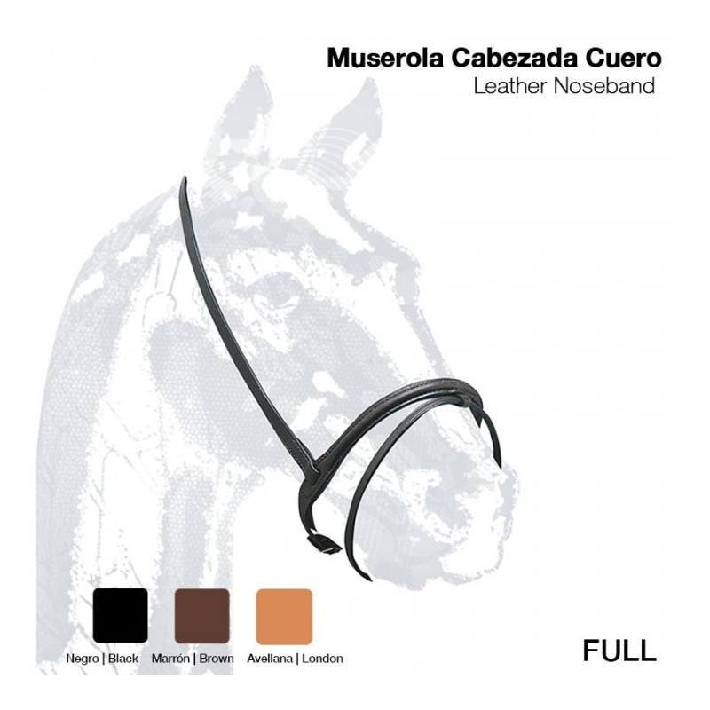 MUSEROLA CABEZADA CUERO 108 FULL