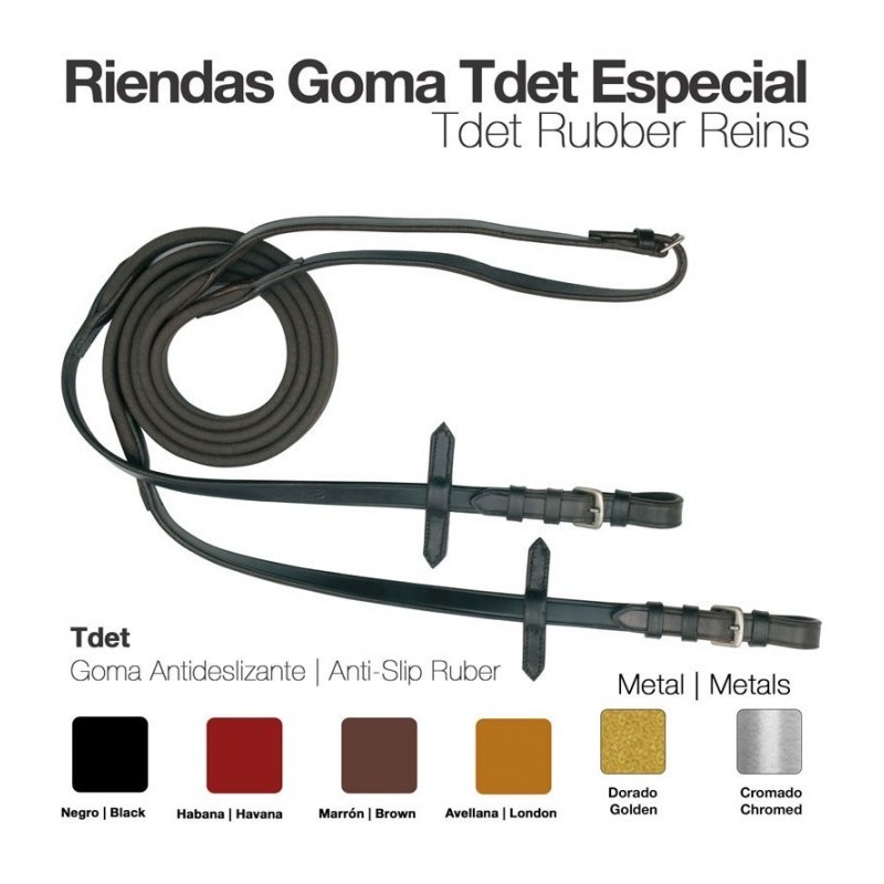 RIENDAS GOMA TDET ESPECIAL