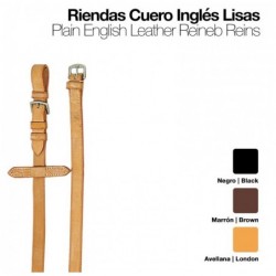 RIENDAS CUERO INGLÉS LISAS 1801/0