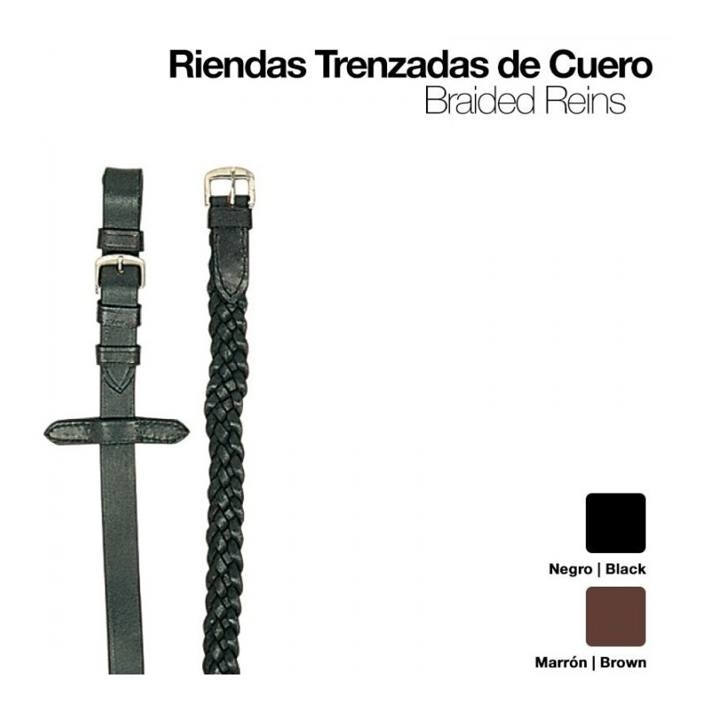 RIENDAS TRENZADAS CUERO 1803