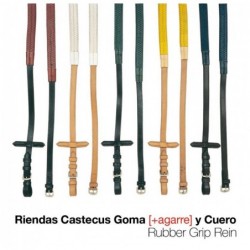 RIENDAS CASTECUS GOMA CUERO 1804