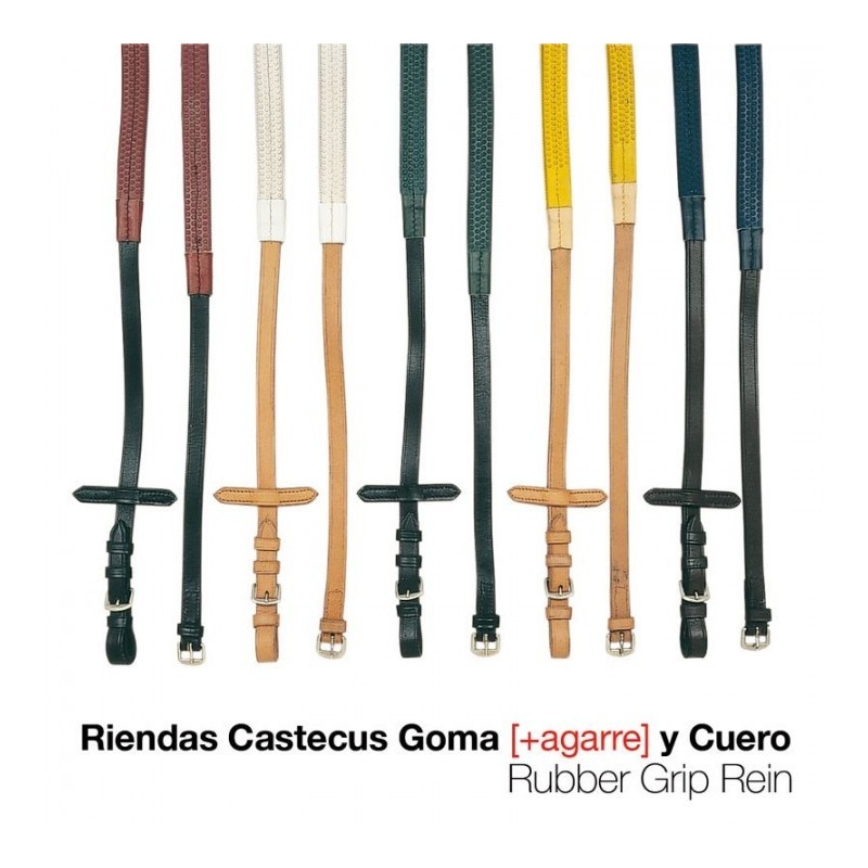 RIENDAS CASTECUS GOMA CUERO 1804