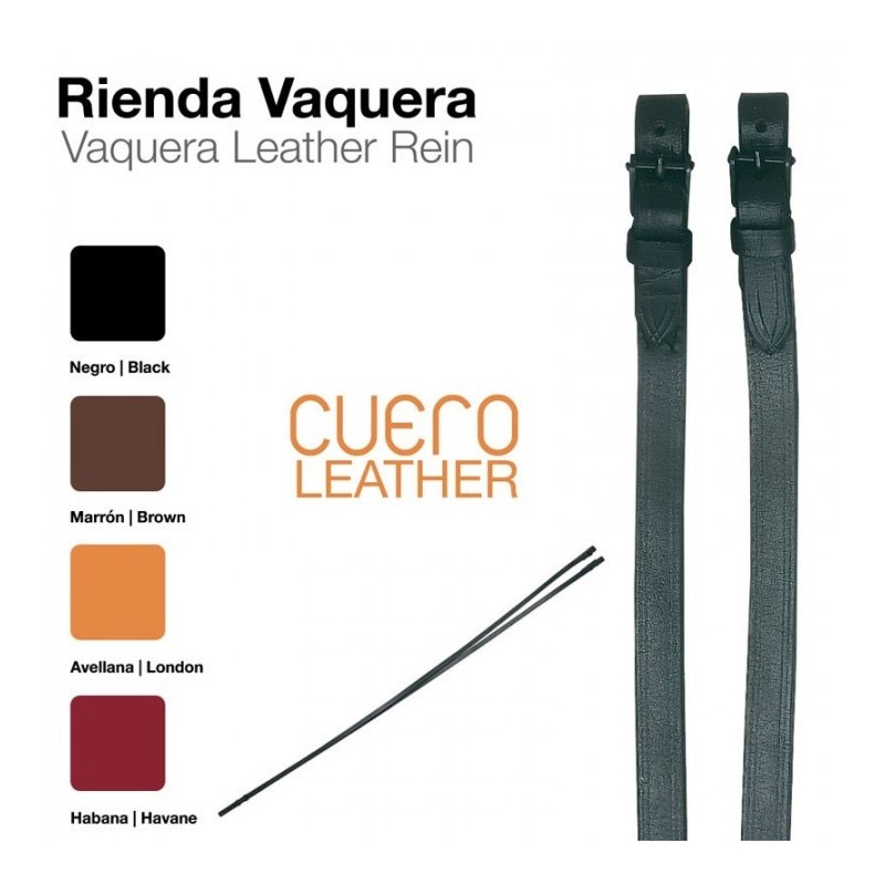 RIENDAS VAQUERAS CUERO 318