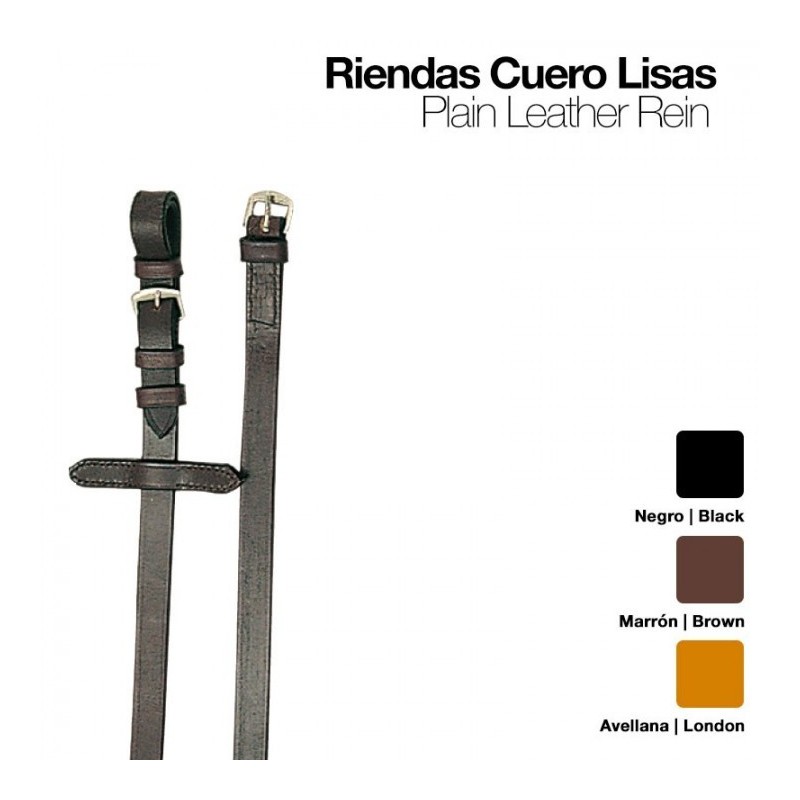 RIENDAS CUERO LISAS 1801