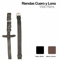 RIENDAS CUERO LONA 1805