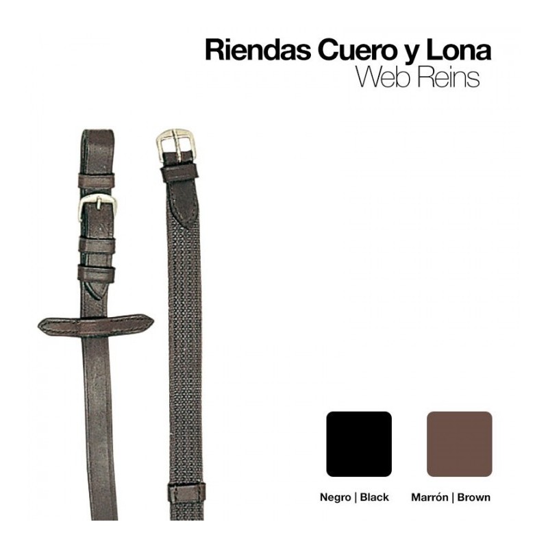 RIENDAS CUERO LONA 1805