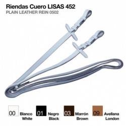 RIENDAS CUERO LISAS 452