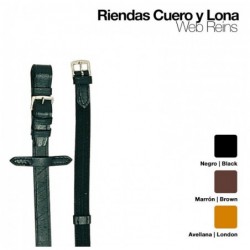 RIENDAS CUERO LONA 301