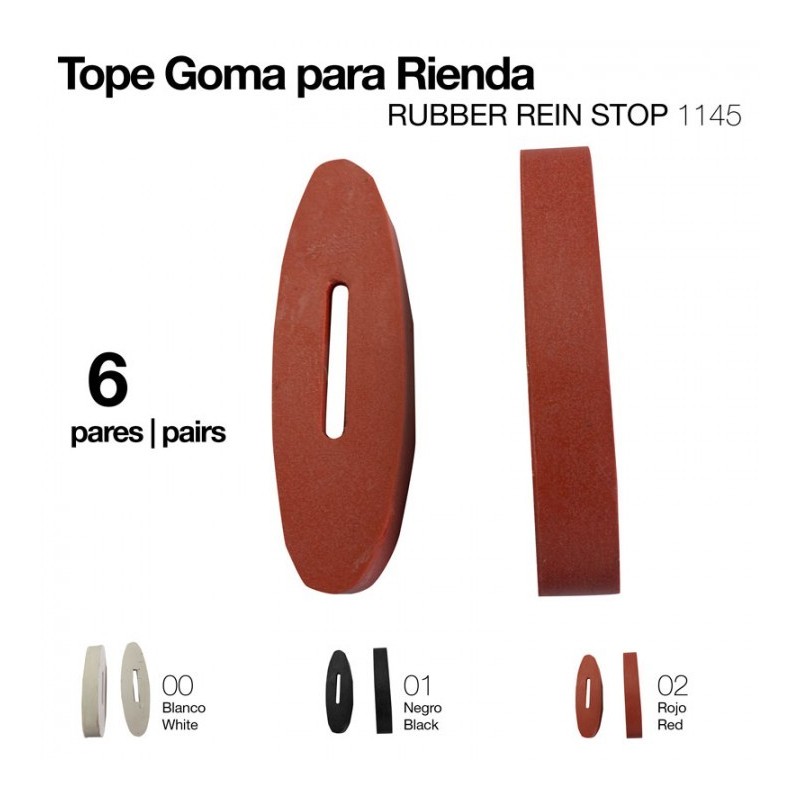 TOPE GOMA PARA RIENDA 1145 6 pares