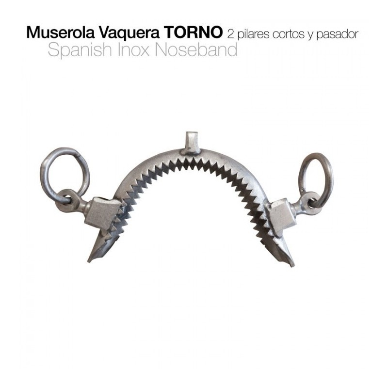 MUSEROLA VAQUERA TORNO PILARES CORTOS INOX