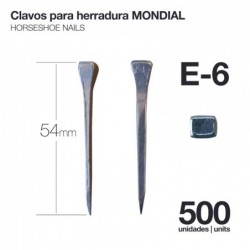 CLAVOS PARA HERRADURA MONDIAL E-6 500uds