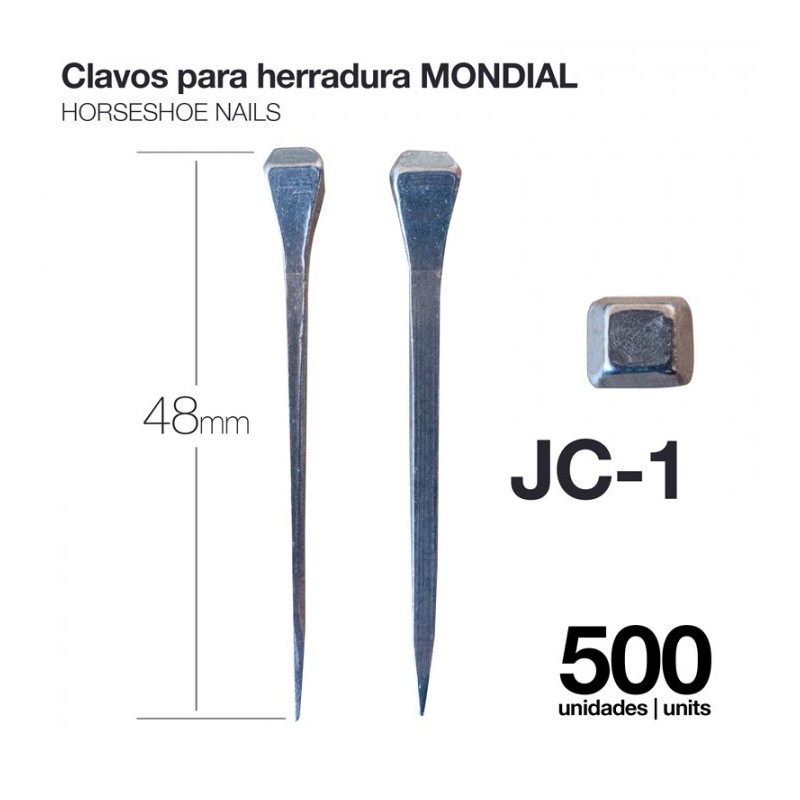 CLAVOS PARA HERRADURA MONDIAL JC-1 500uds