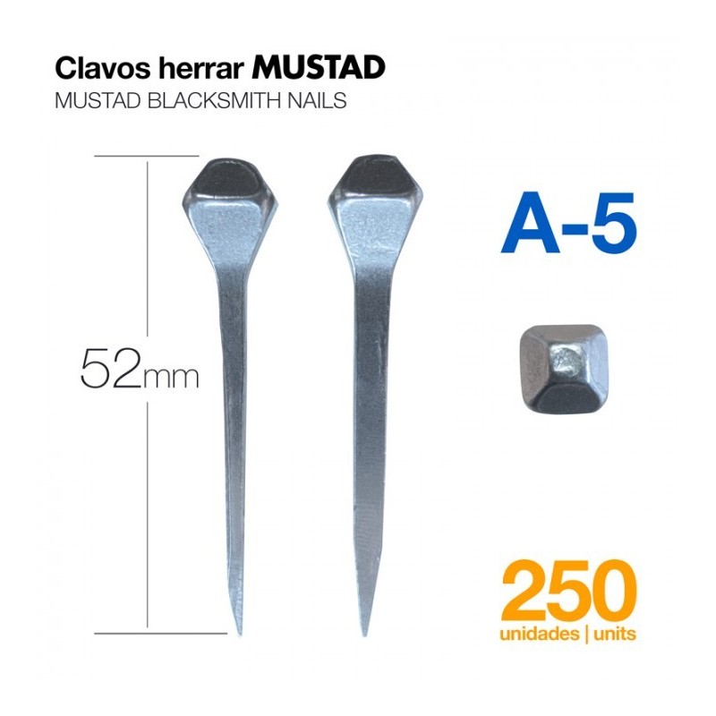 CLAVOS HERRAR MUSTAD 250uds A-5