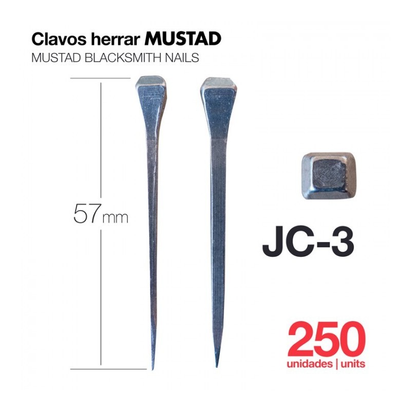 CLAVOS HERRAR MUSTAD 250uds JC-3