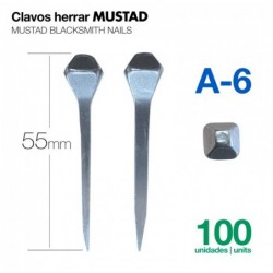 CLAVOS HERRAR MUSTAD 100uds A-6