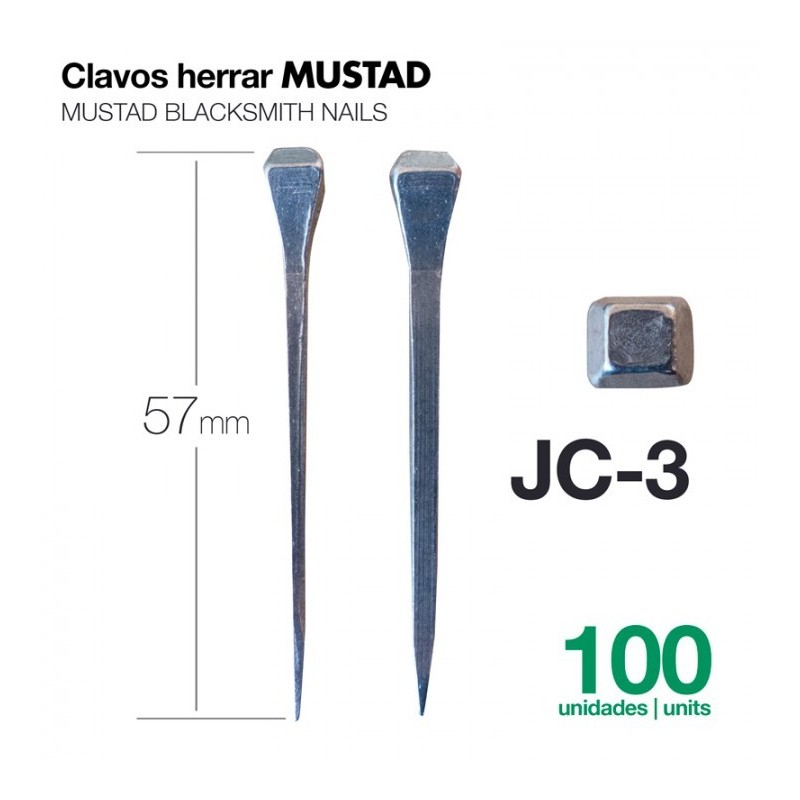 CLAVOS HERRAR MUSTAD 100uds JC-3