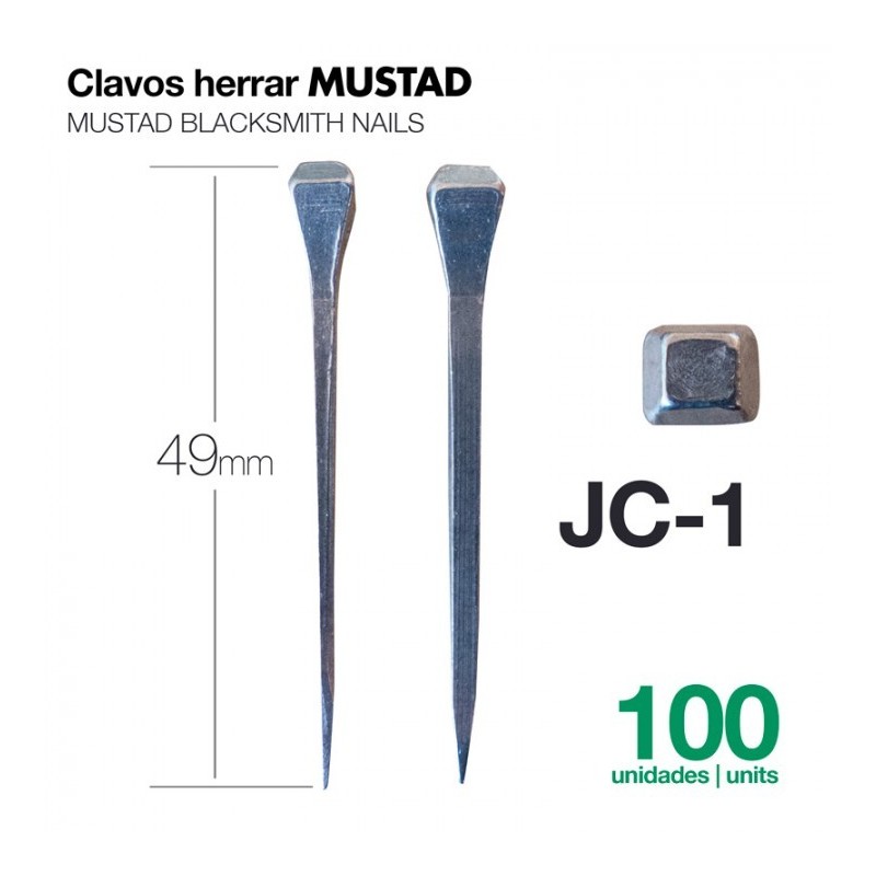 CLAVOS HERRAR MUSTAD 100uds JC-1