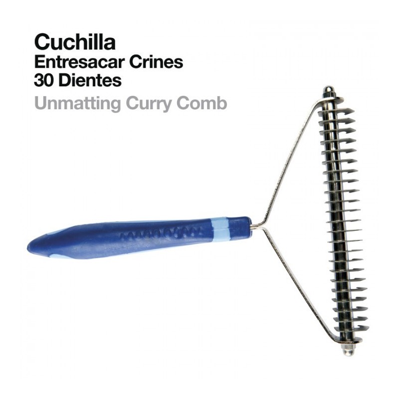 CUCHILLA ENTRESACAR CRINES 30-DIENTES 838 AZUL Ref: 21030370005