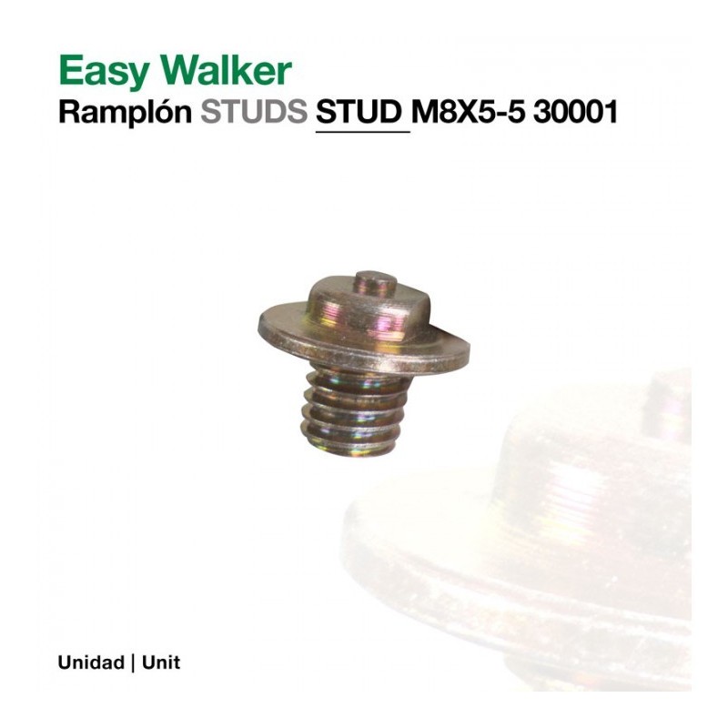 EASY WALKER: RAMPLÓN STUDS M8X5-5 30001(ud)
