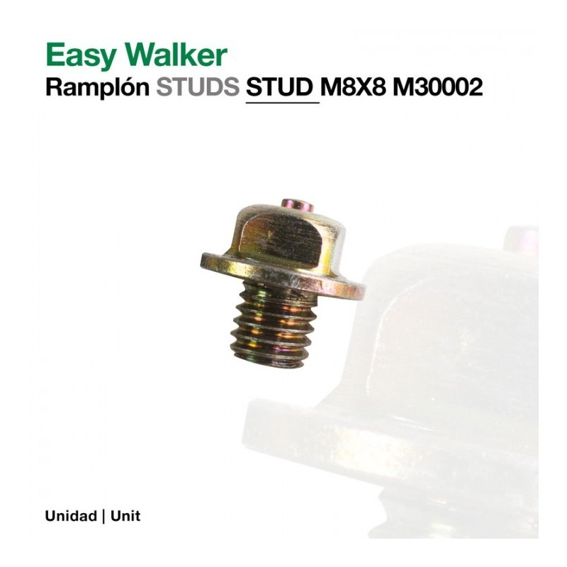 EASY WALKER: RAMPLÓN STUDS M8X8 30002(ud)