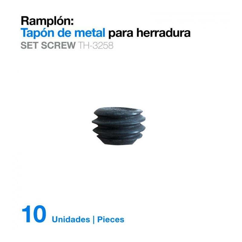 RAMPLÓN TAPÓN METAL PARA HERRADURA TH-3258 10UDS