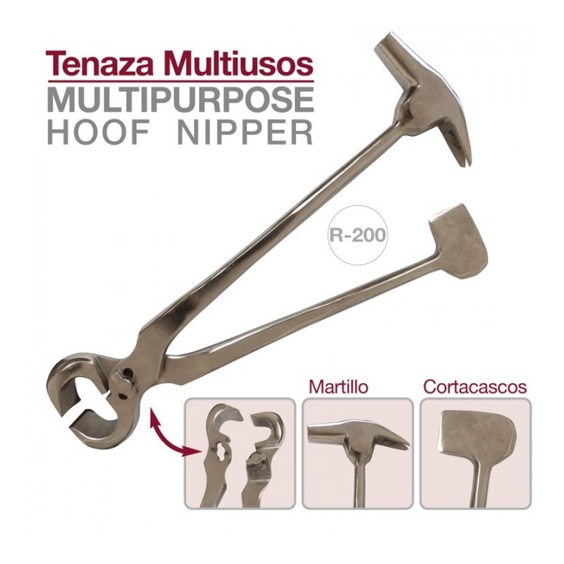 TENAZA MARTILLO CORTACASCO MULTIUSO R-200