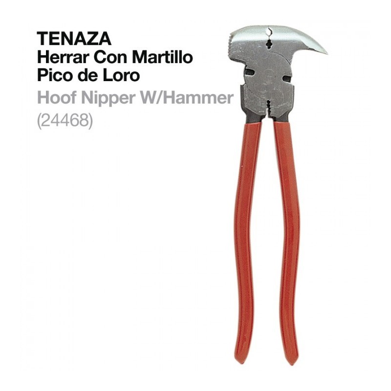 TENAZA HERRAR CON MARTILLO PICO DE LORO 24468