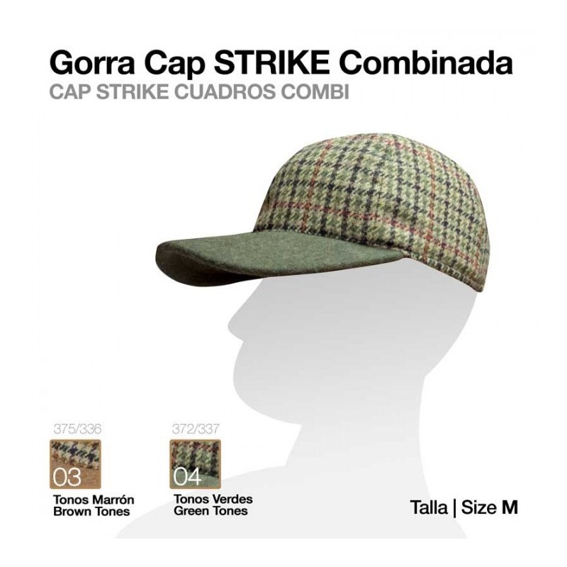 GORRA CAP STRIKE COMBINADA CUADRO