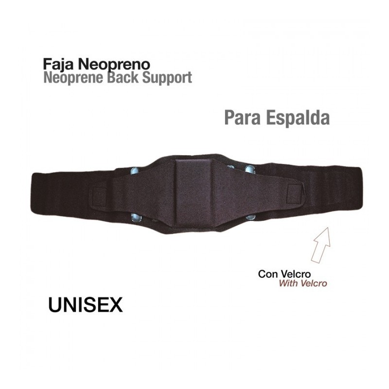 FAJA NEOPRENO PARA ESPALDA TN-3005-L NEGRO