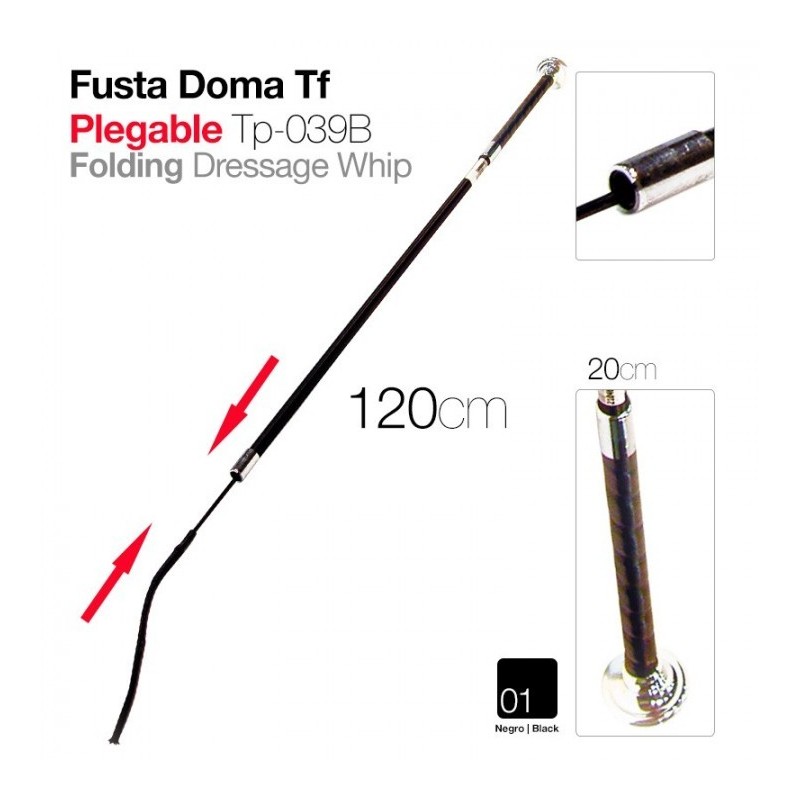 FUSTA DOMA TF PLEGABLE TP-039B NEGRO 120cm