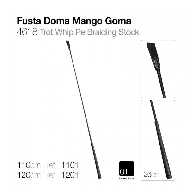 FUSTA DOMA MANGO GOMA 4618 NEGRO