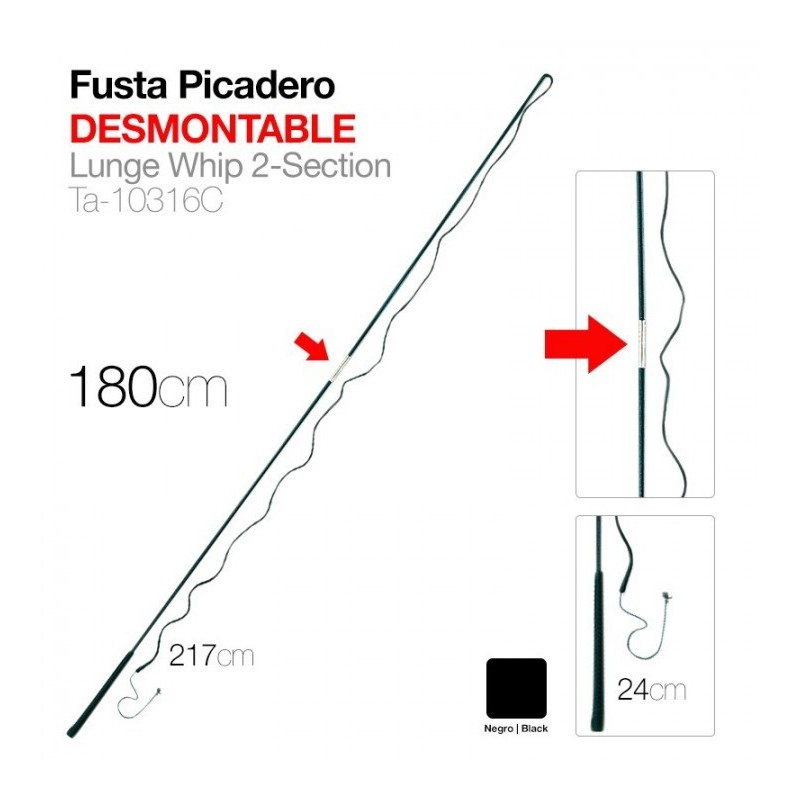 FUSTA PICADERO DESMONTABLE 180cm