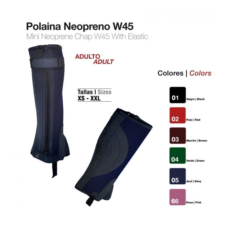 POLAINA NEOPRENO ADULTO W45