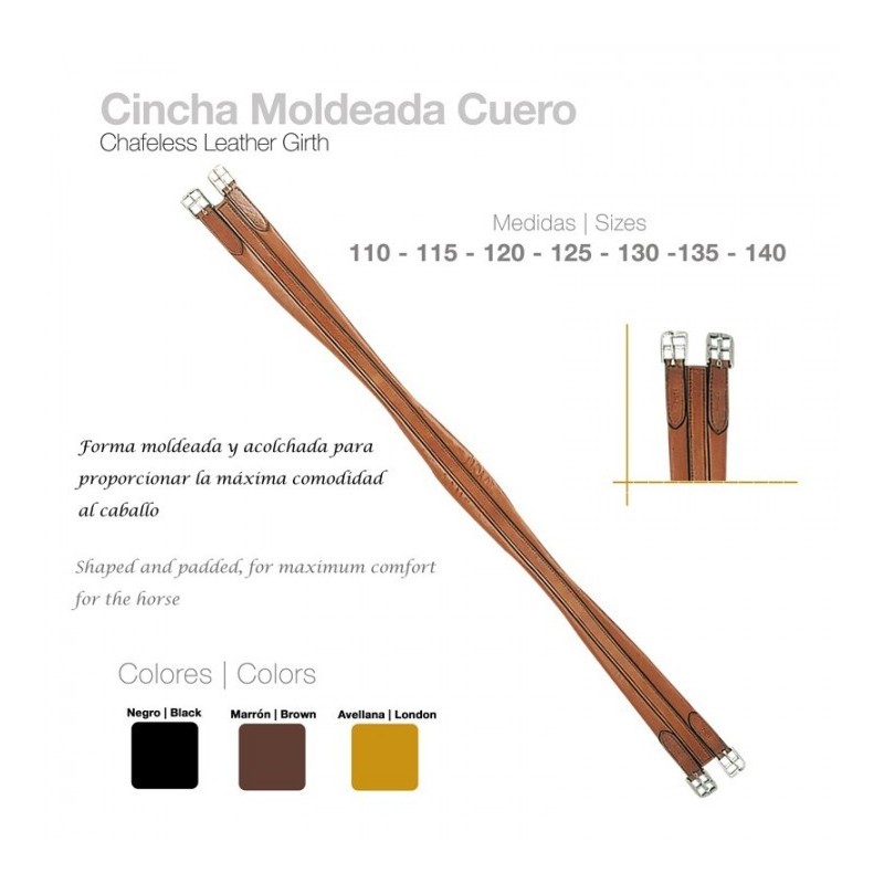 CINCHA MOLDEADA CUERO