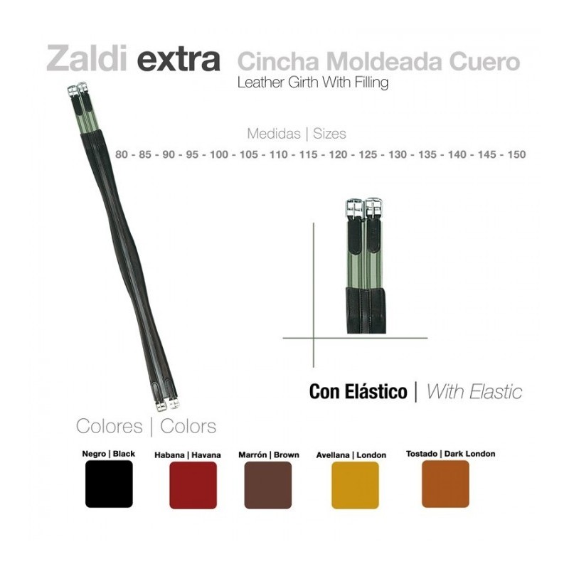 CINCHA ZALDI EXTRA MOLDEADA ELÁSTICO