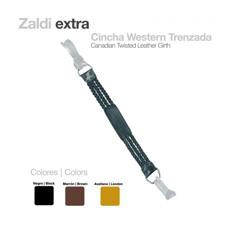 CINCHA WESTERN TRENZADA ZALDI EXTRA