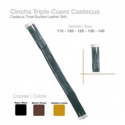 CINCHA TRIPLE CUERO CASTECUS