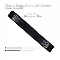 CINCHA DOMA BORREGUILLO NEGRO