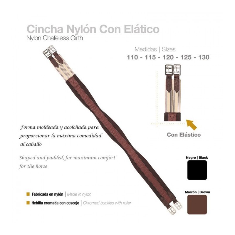 CINCHA NYLON CON ELÁSTICO 241803R