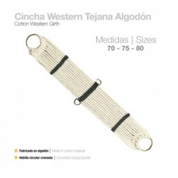 CINCHA WESTERN TEJANA ALGODÓN 28002