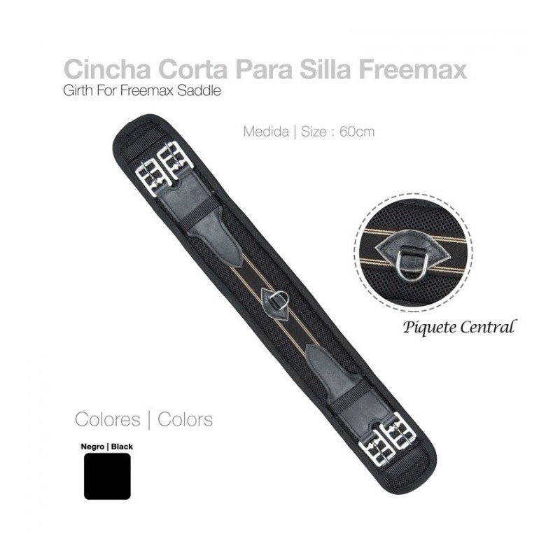 CINCHA CORTA PARA SILLA FREEMAX NEGRO 60cm