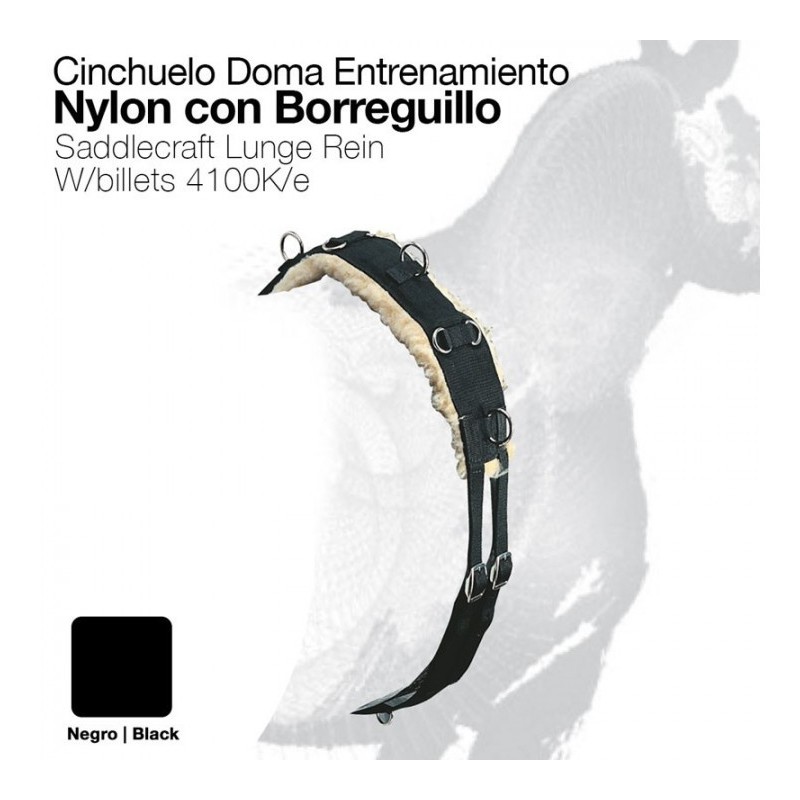 CINCHUELO DOMA ENTRENAMIENTO NYLON CON BORREGUILLO