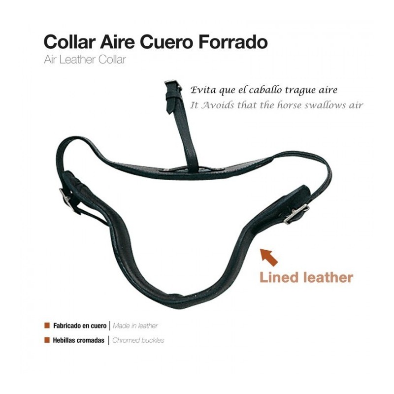 COLLAR AIRE CUERO FORRADO 2713