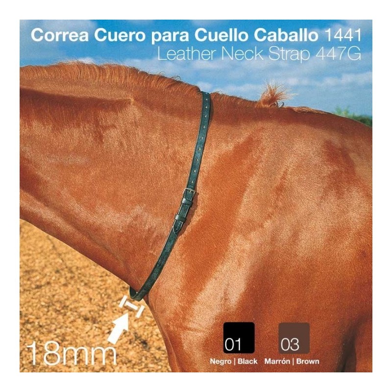 CORREA CUERO PARA CUELLO CABALLO 1441