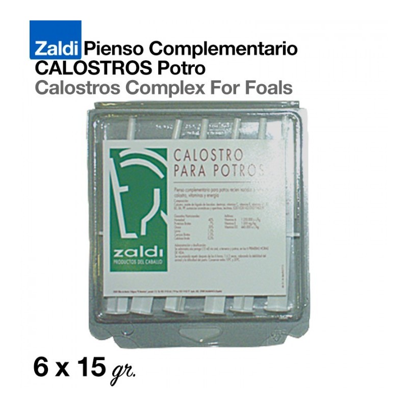 ZALDI PIENSO COMPLEMENTARIO CALOSTROS POTRO 6x15gr