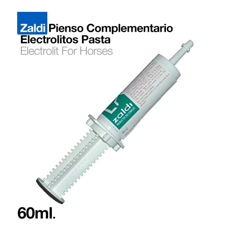 ZALDI PIENSO COMPLEMENTARIO ELECTROLITOS PASTA 60m